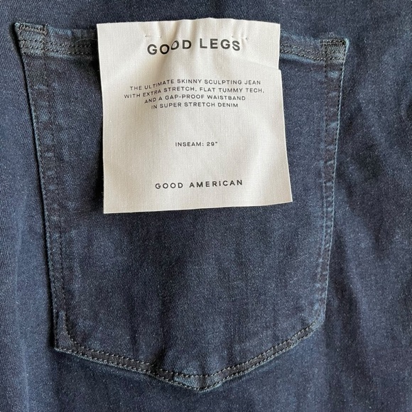 NWT Good American Good Legs Skinny Jeans Deep Indigo Blue 28/32 Plus - Picture 7 of 12